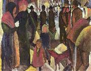 August Macke Farewell Spain oil painting artist